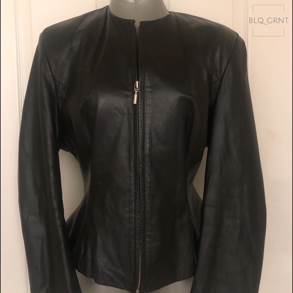 Ladies Genuine Leather Fitted Jacket - Picture 2 of 7